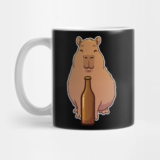 Capybara Beer Bottle Mug